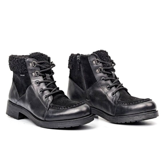 Geox Women Rawelle Waterproof Fleece Lined Lace-up Combat Boots sz 8US EUR38 - Picture 1 of 7